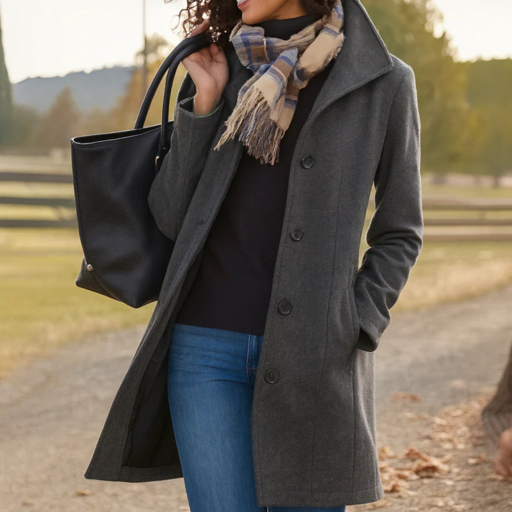Evangeline - Women's Belted Winter Coat