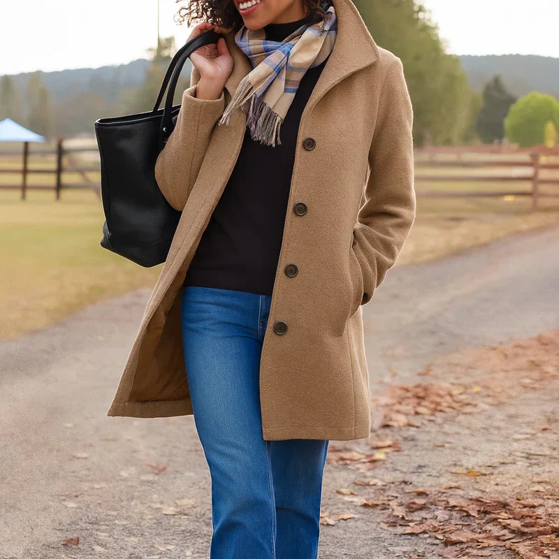 Evangeline - Women's Belted Winter Coat