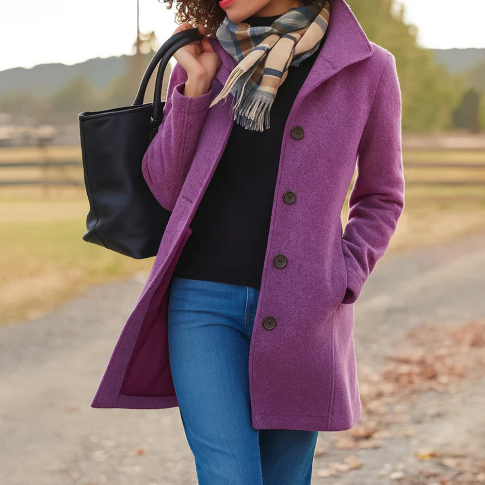 Evangeline - Women's Belted Winter Coat