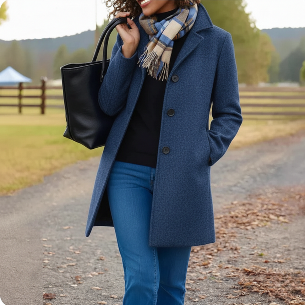 Evangeline - Women's Belted Winter Coat