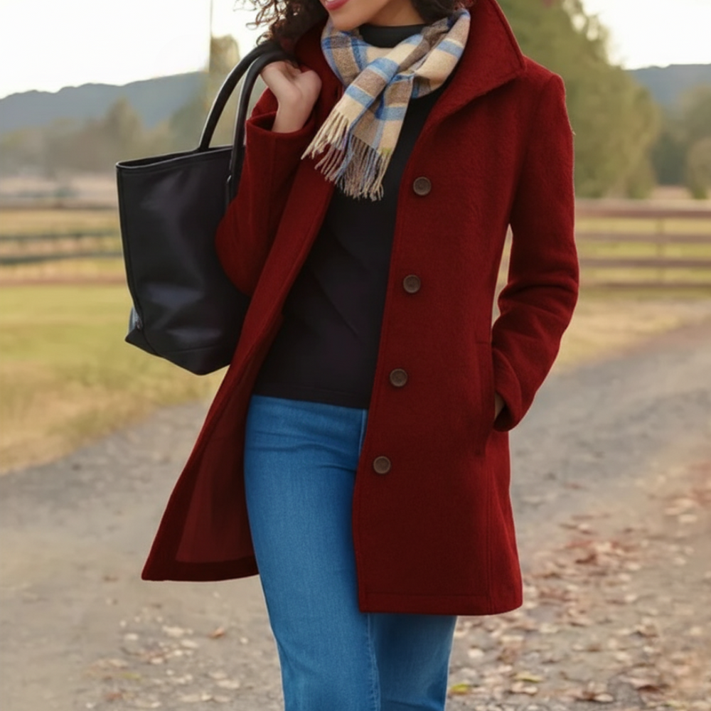 Evangeline - Women's Belted Winter Coat