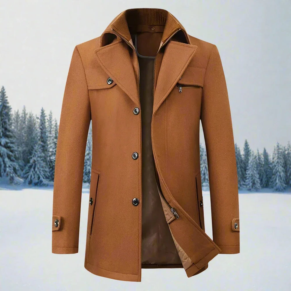 Everett - Men's Long Winter Overcoat