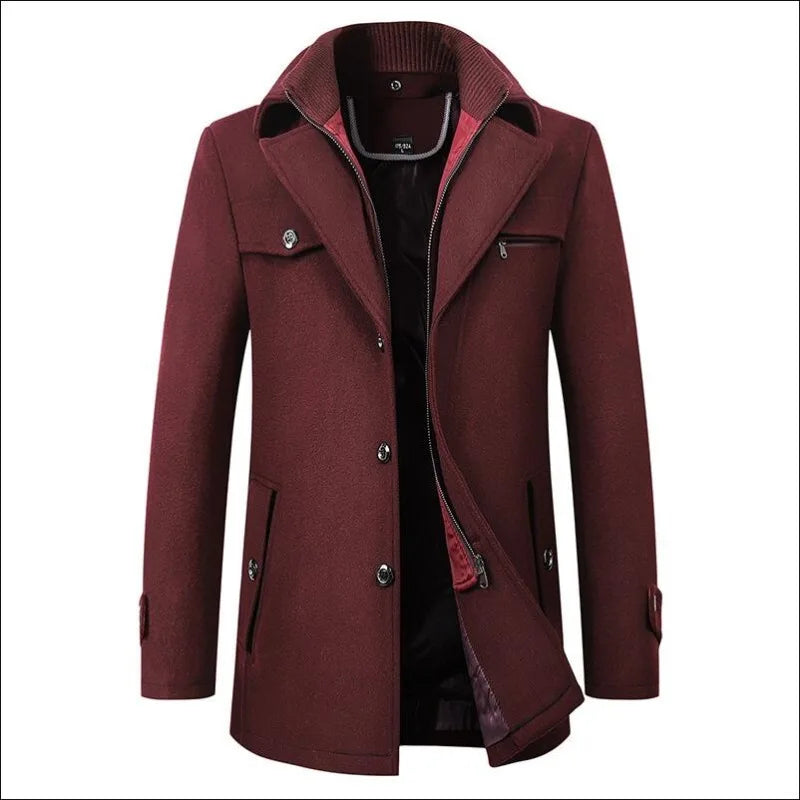 Everett - Men's Long Winter Overcoat