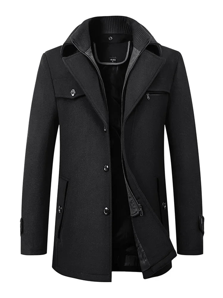 Everett - Men's Long Winter Overcoat