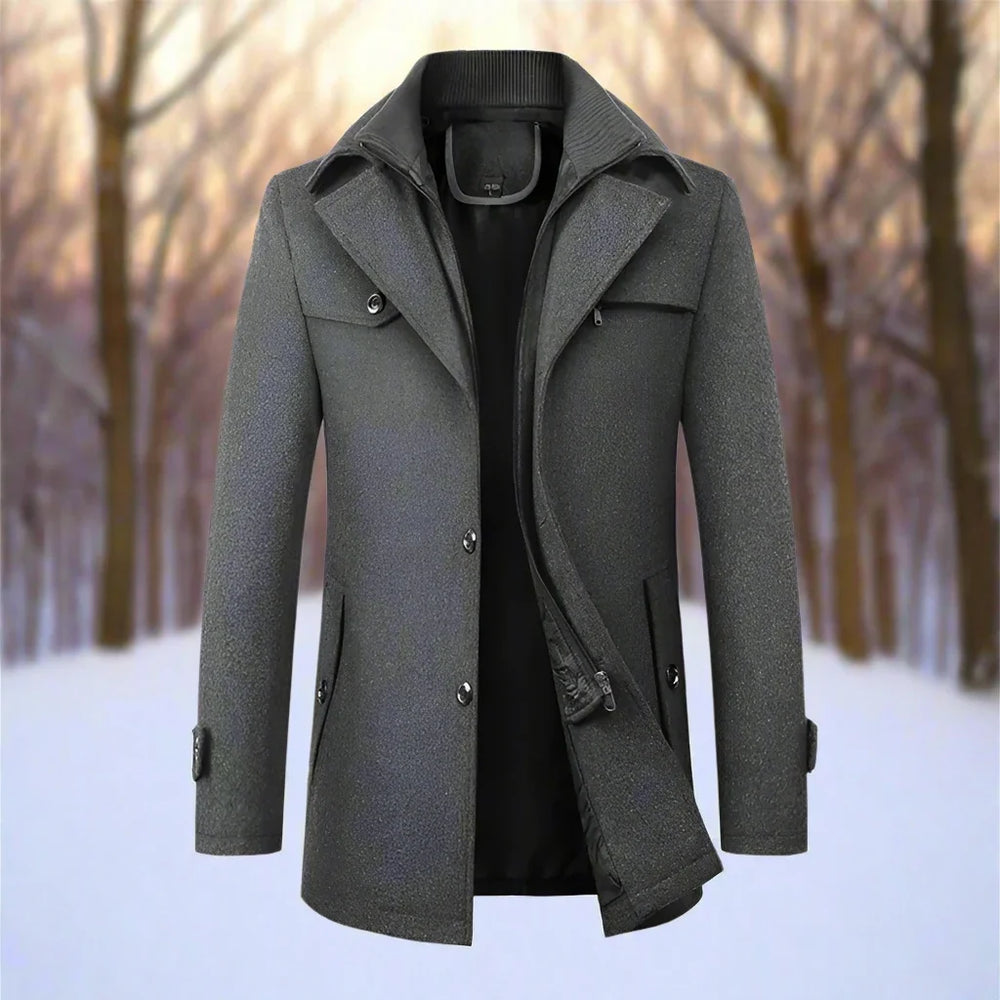 Everett - Men's Long Winter Overcoat