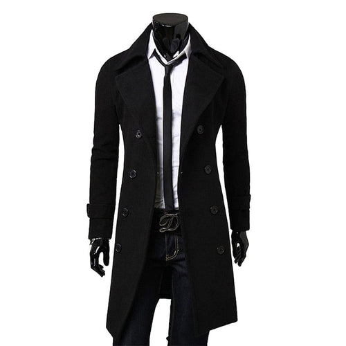 Ezra - Men's Double Breasted Trench Coat
