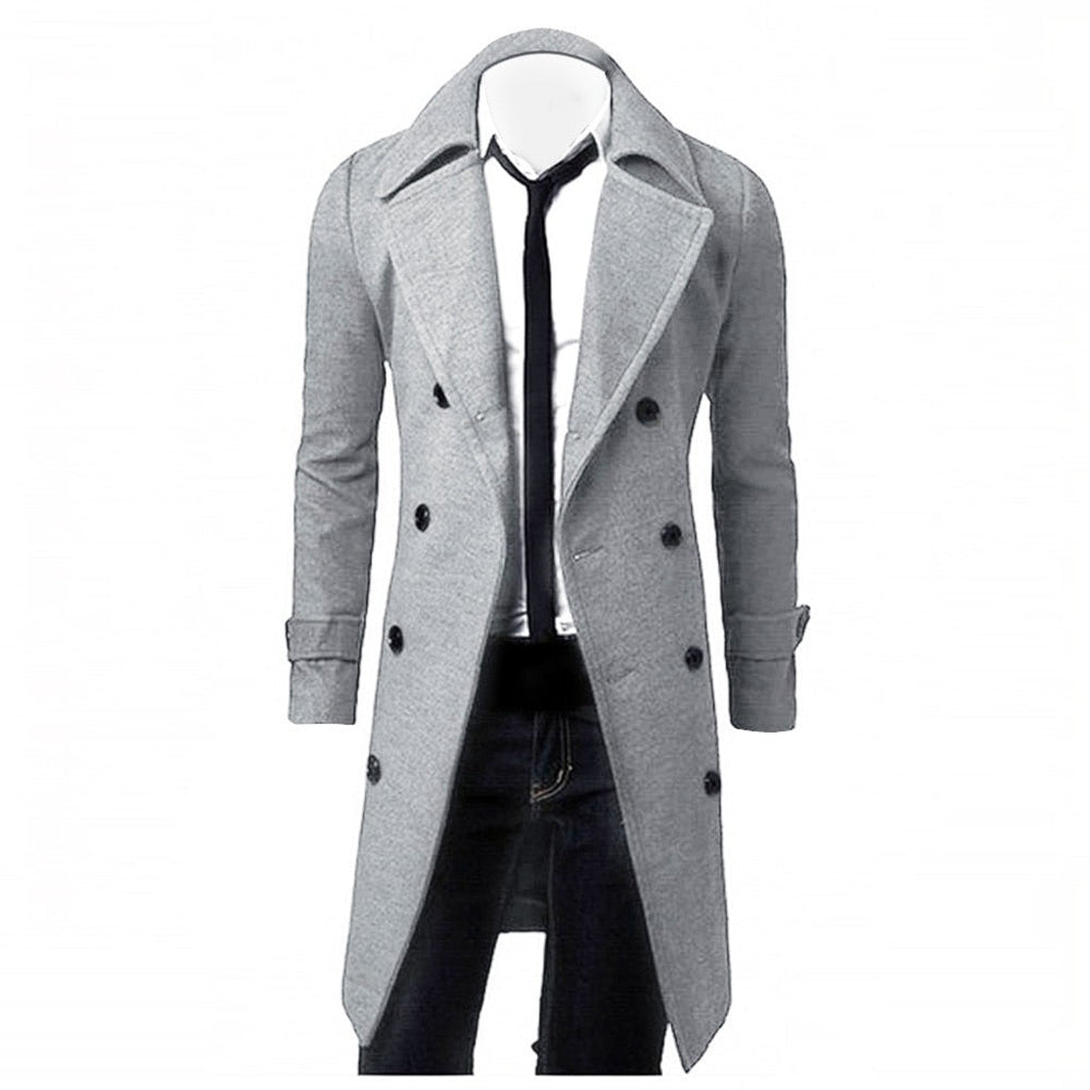 Ezra - Men's Double Breasted Trench Coat