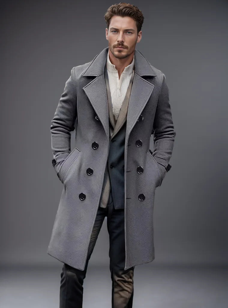 Fabien - Men's Double Breasted Overcoat