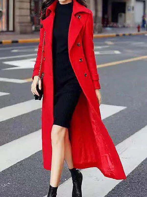 Farrah - Women's Long Belted Coat