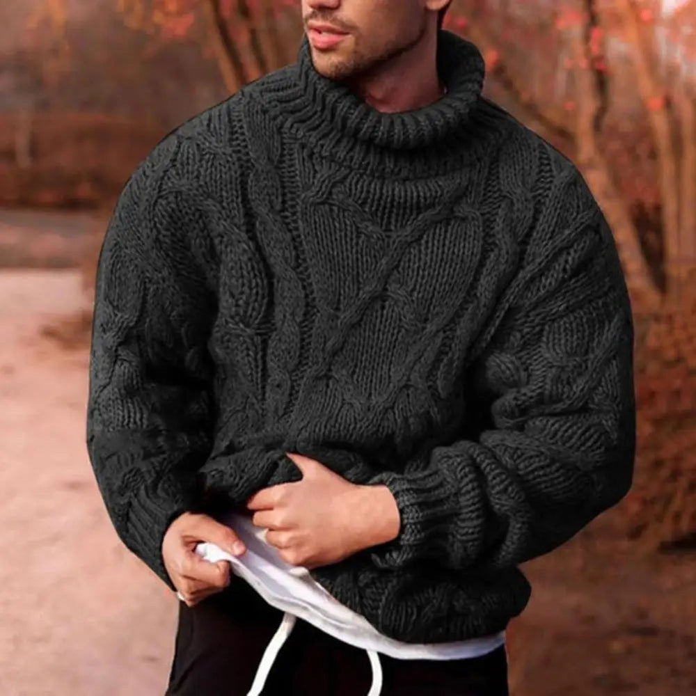 Finlay - Men's Cable Knit Turtleneck Sweater