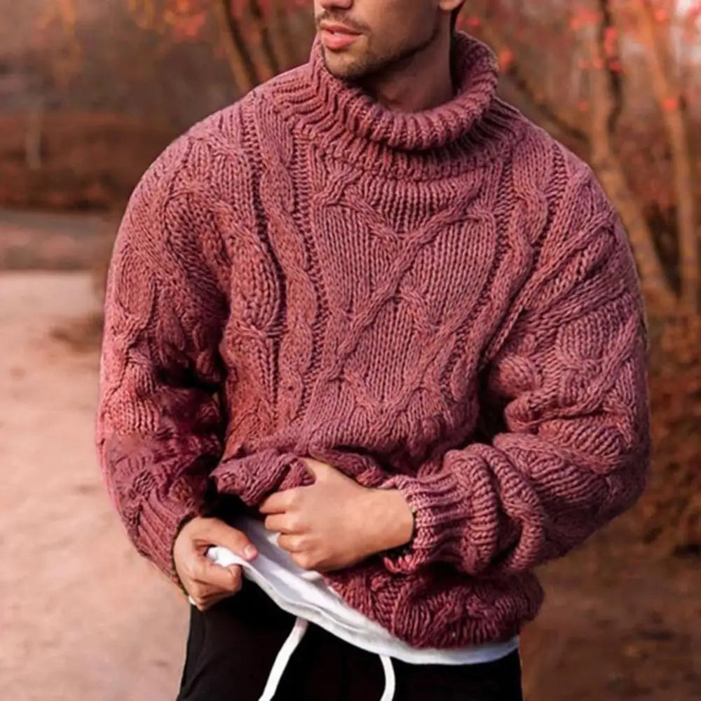 Finlay - Men's Cable Knit Turtleneck Sweater