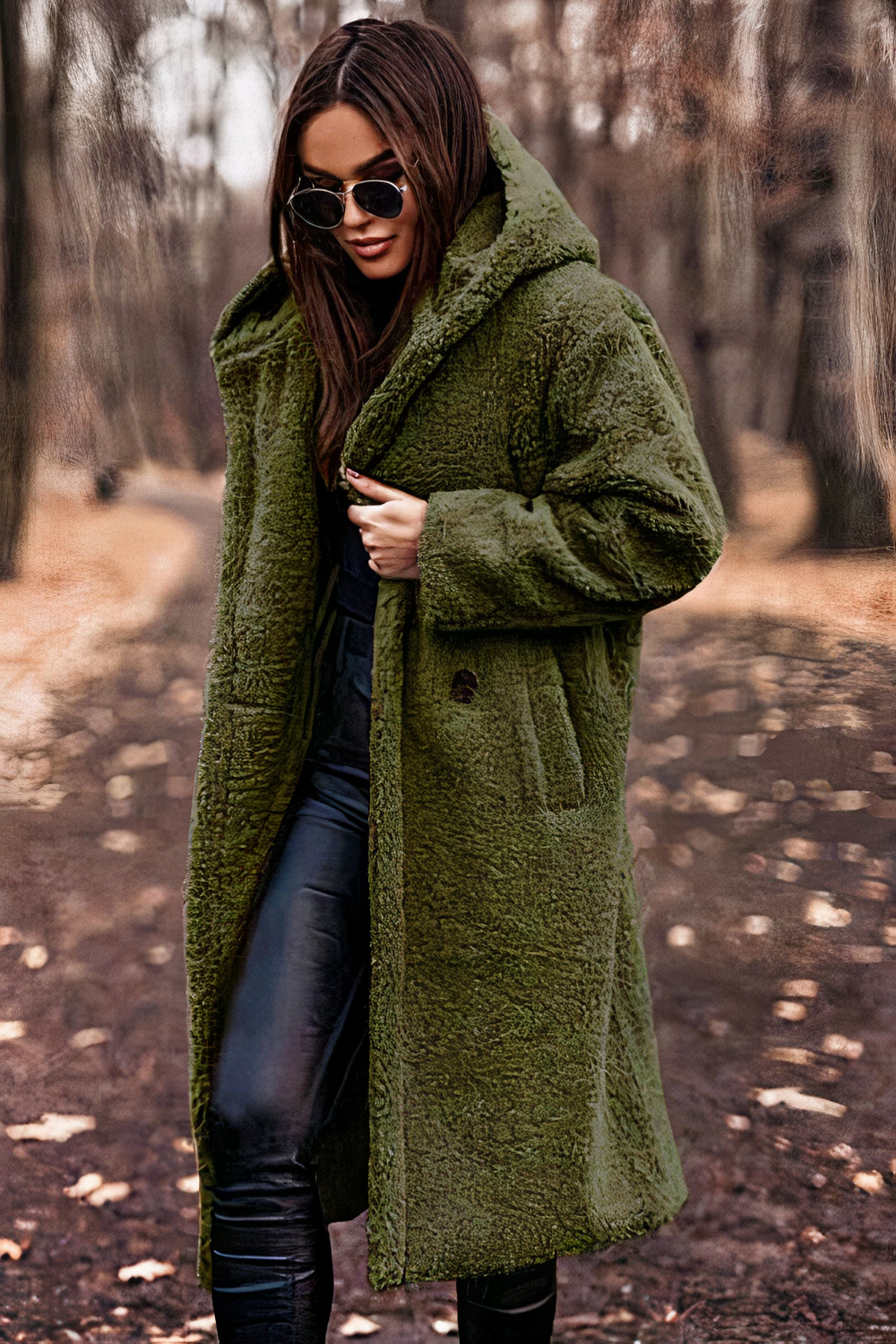 Florence - Women's Hooded Teddy Coat