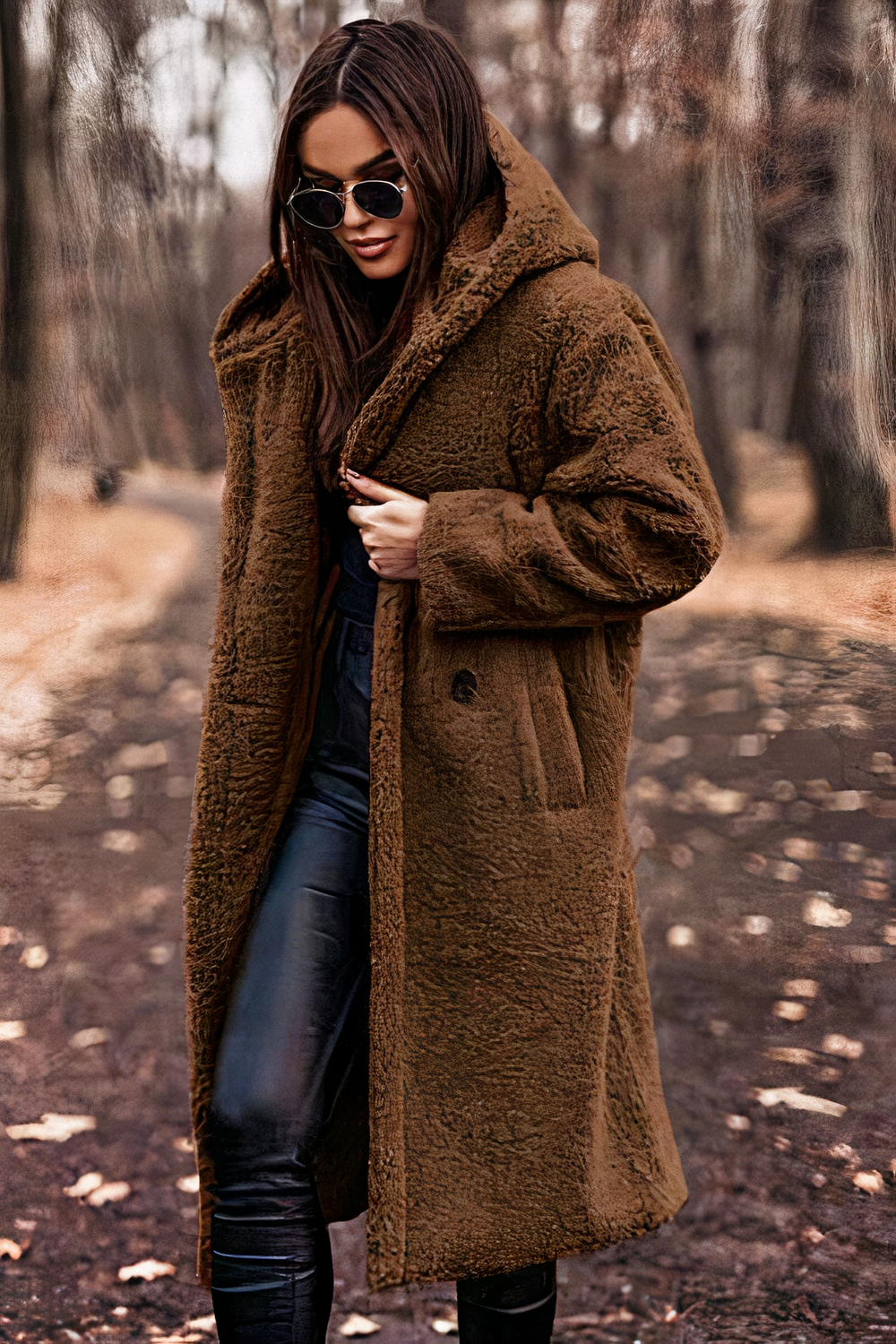 Florence - Women's Hooded Teddy Coat