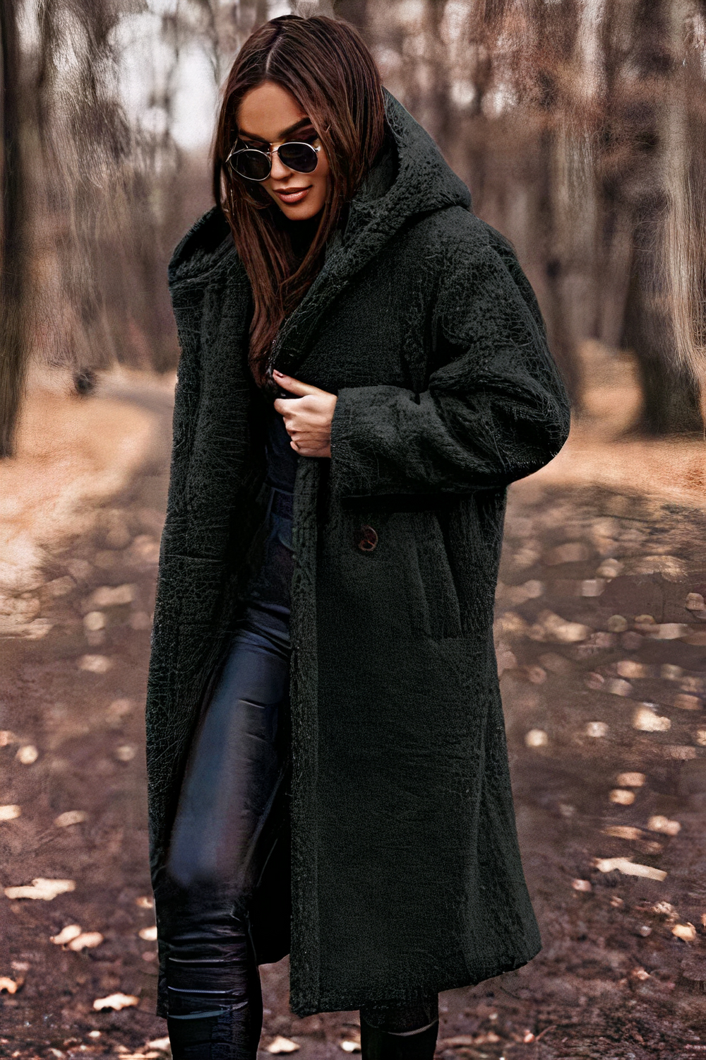 Florence - Women's Hooded Teddy Coat
