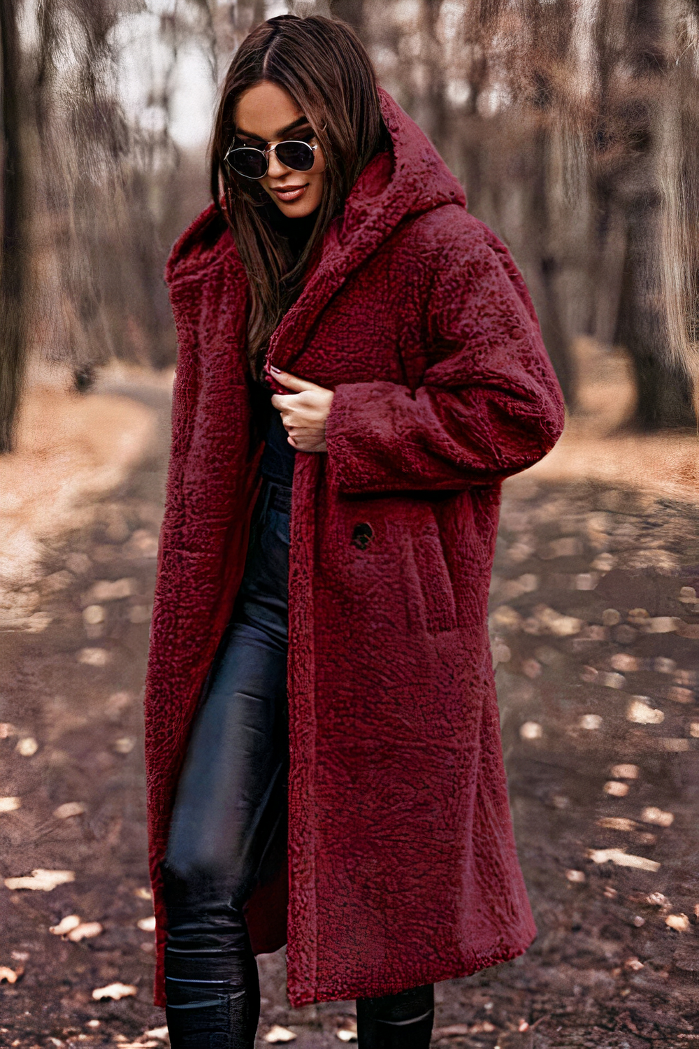 Florence - Women's Hooded Teddy Coat