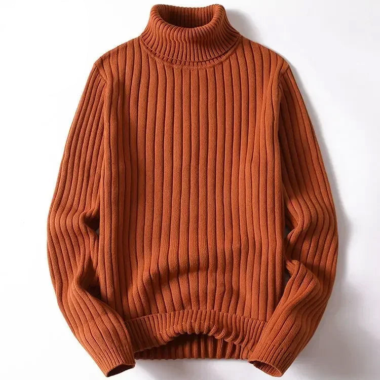 Florian - Men's Ribbed Turtleneck Sweater