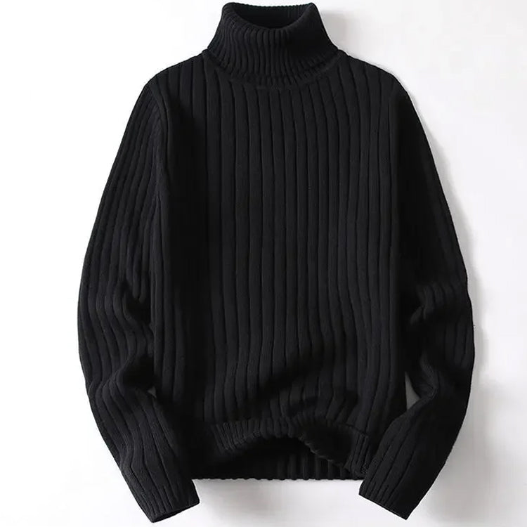 Florian - Men's Ribbed Turtleneck Sweater