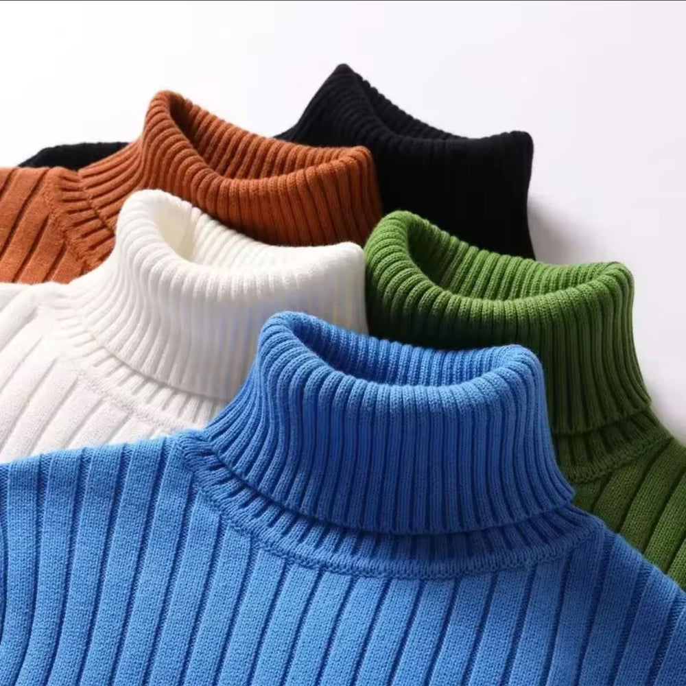 Florian - Men's Ribbed Turtleneck Sweater