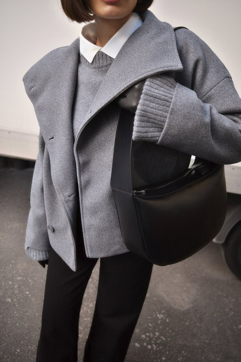 Genevieve - Women's Cropped Double Breasted Coat