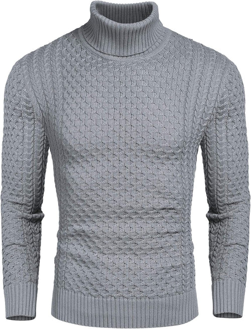 Gideon - Men's Chunky Knit Turtleneck Sweater