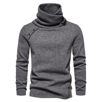 Gregor | Men's Button Funnel Neck Sweater