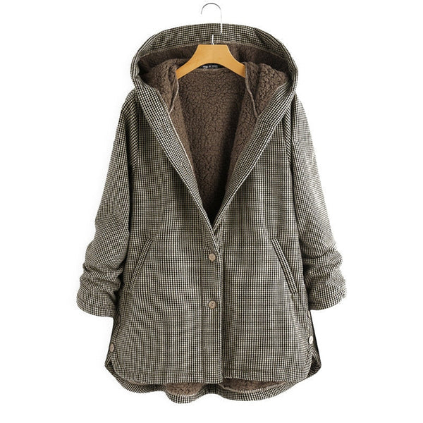 Greta - Women's Hooded Fleece Lined Jacket