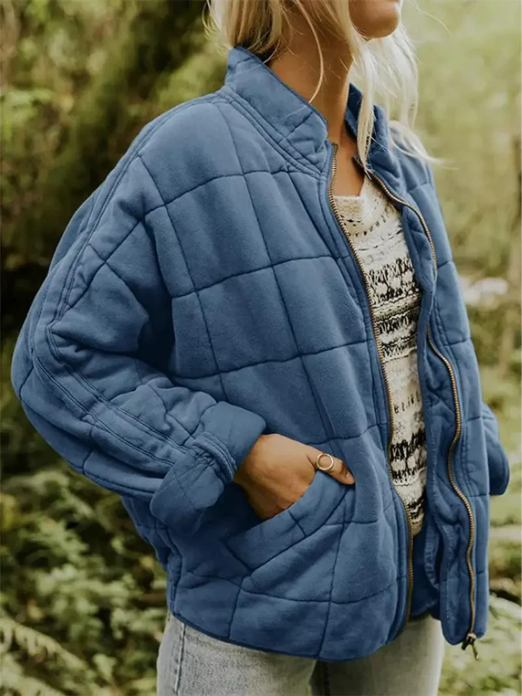 Hazel - Women's Cropped Bomber Jacket
