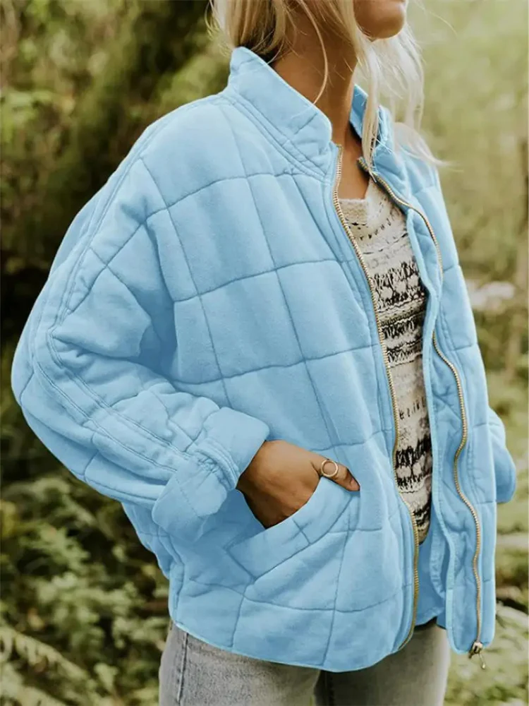 Hazel - Women's Cropped Bomber Jacket