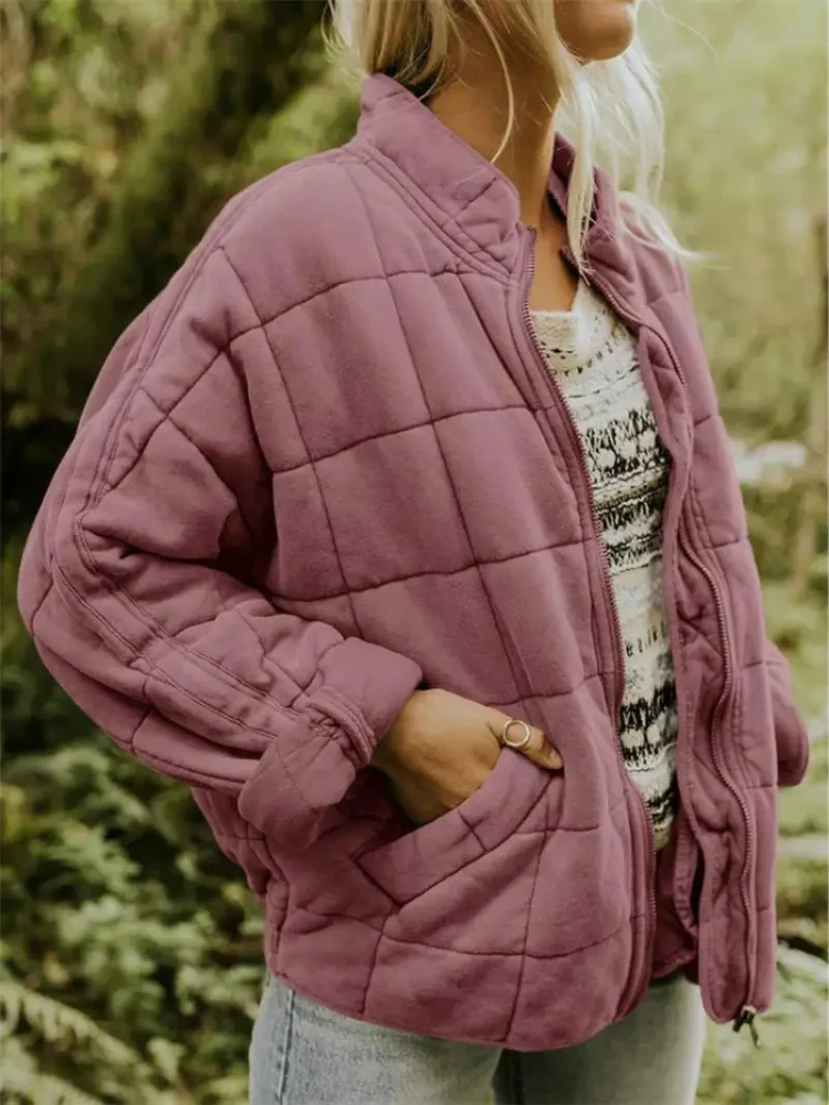 Hazel - Women's Cropped Bomber Jacket