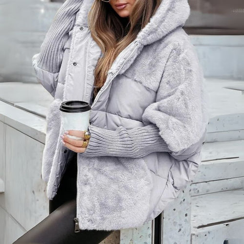 Ingrid - Women's Faux Fur Hooded Puffer Jacket