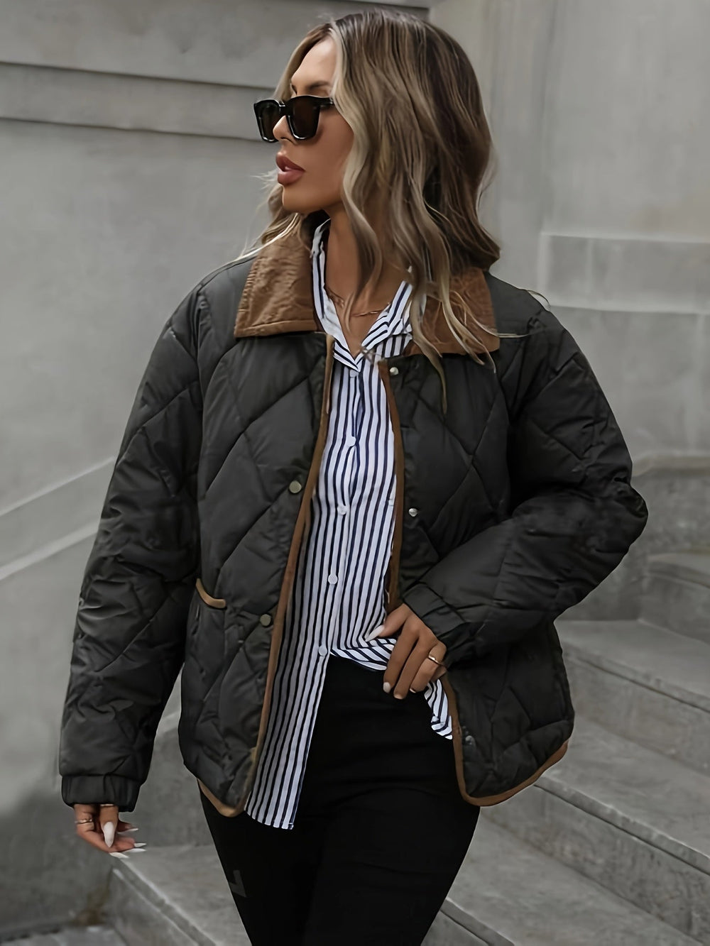 Iris - Women's Quilted Windbreaker Jacket