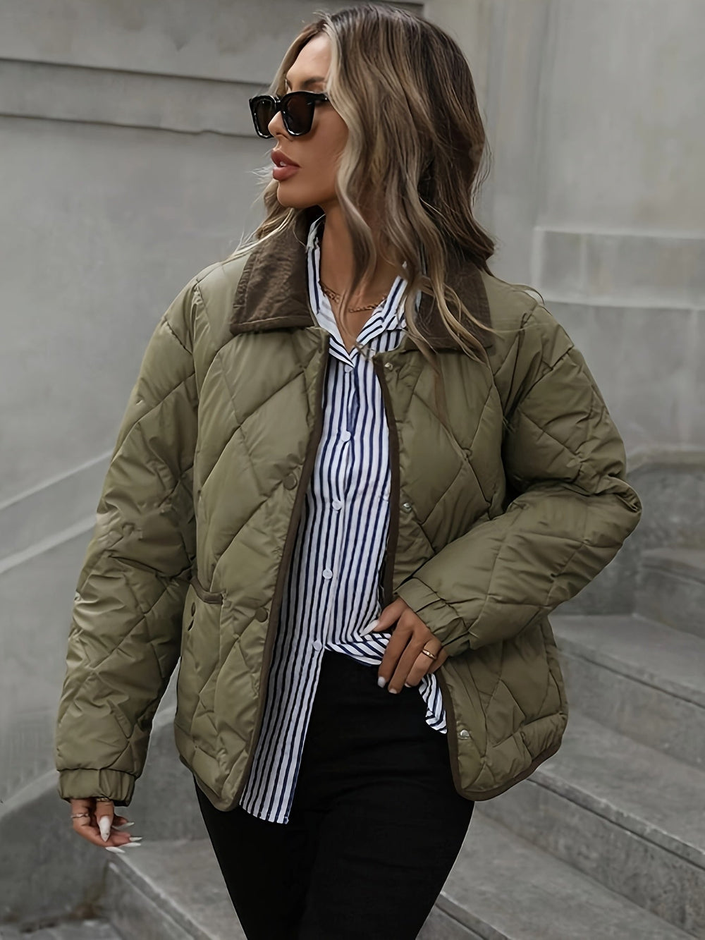 Iris - Women's Quilted Windbreaker Jacket