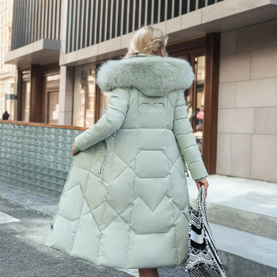 Isolde - Women's Long Quilted Puffer Jacket