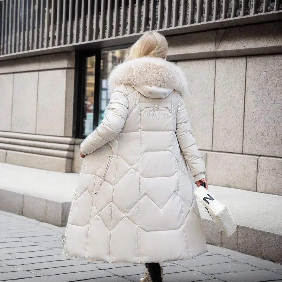 Isolde - Women's Long Quilted Puffer Jacket