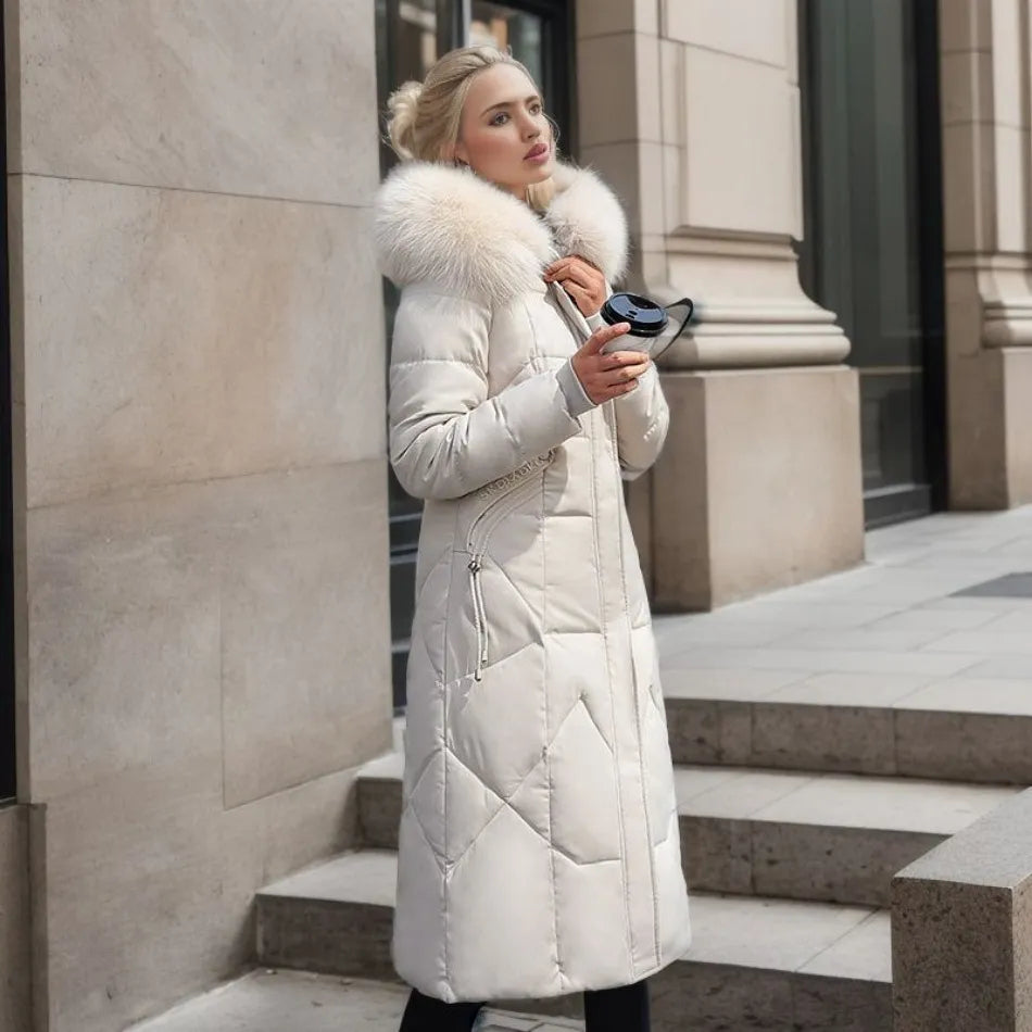 Isolde - Women's Long Quilted Puffer Jacket