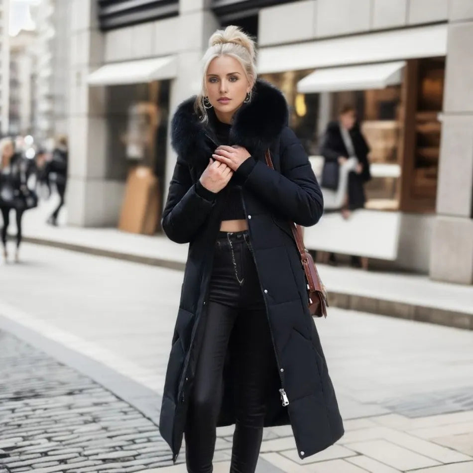 Isolde - Women's Long Quilted Puffer Jacket