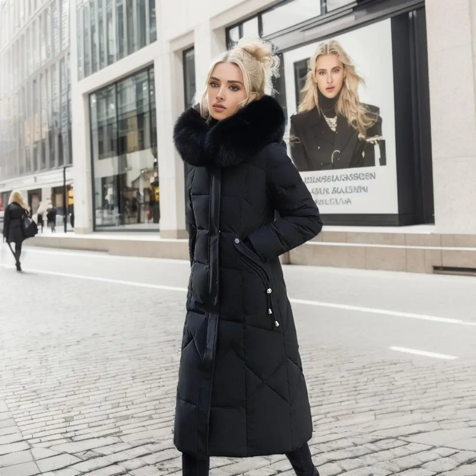 Isolde - Women's Long Quilted Puffer Jacket