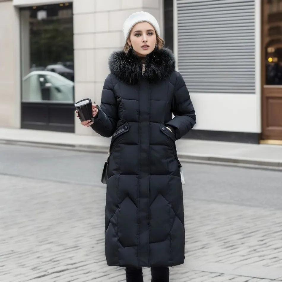 Isolde - Women's Long Quilted Puffer Jacket