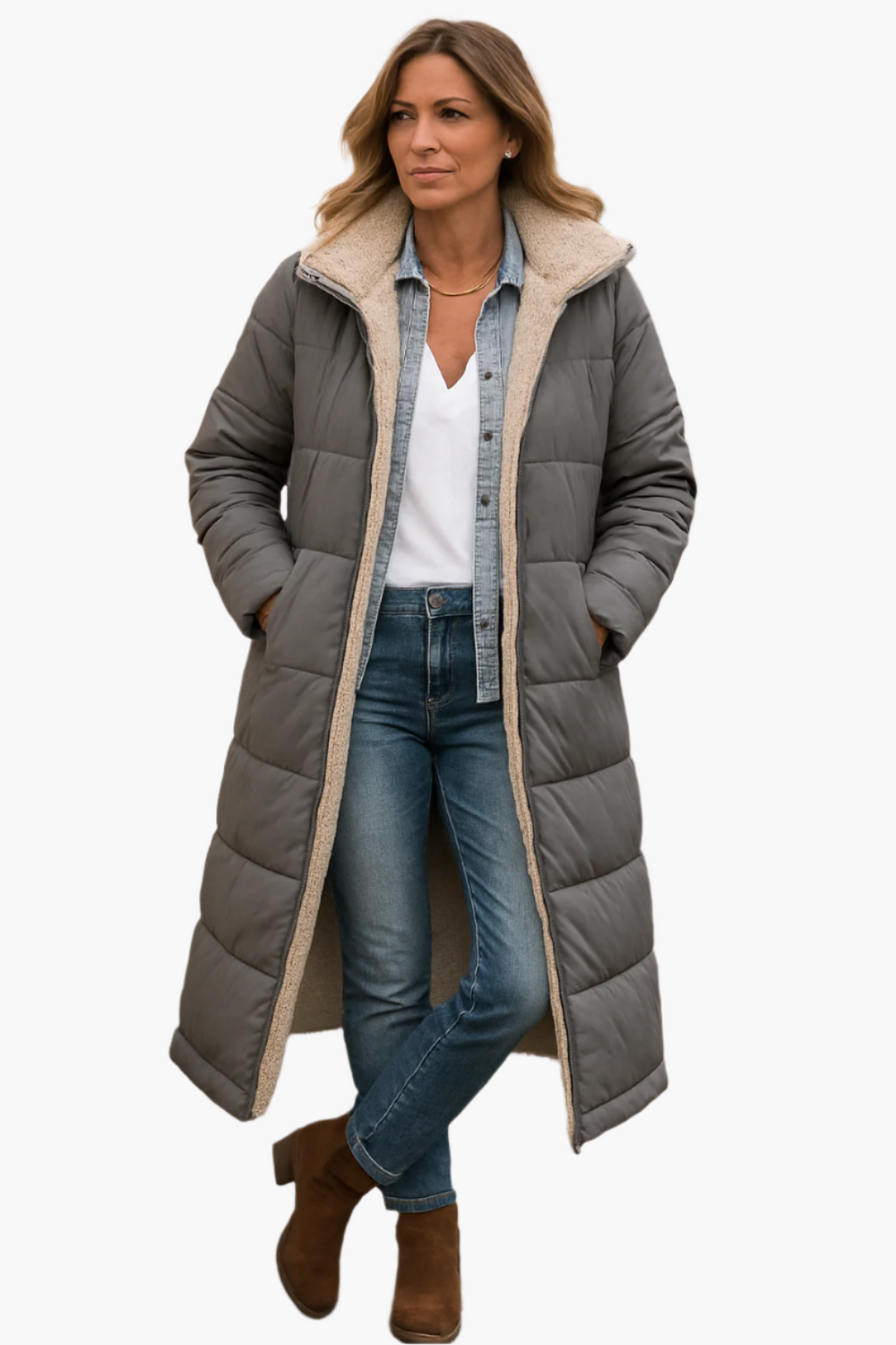 Ivy - Women's Long Hooded Puffer Coat