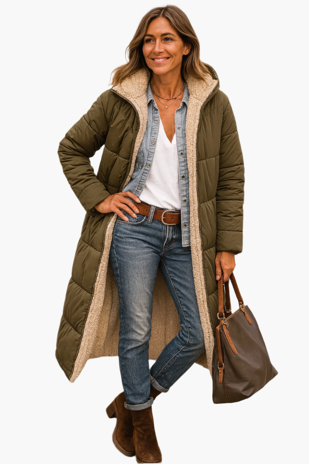 Ivy - Women's Long Hooded Puffer Coat