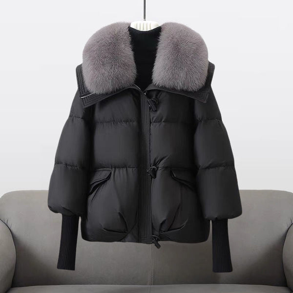 Jessamine - Women's Faux Fur Collar Puffer Jacket