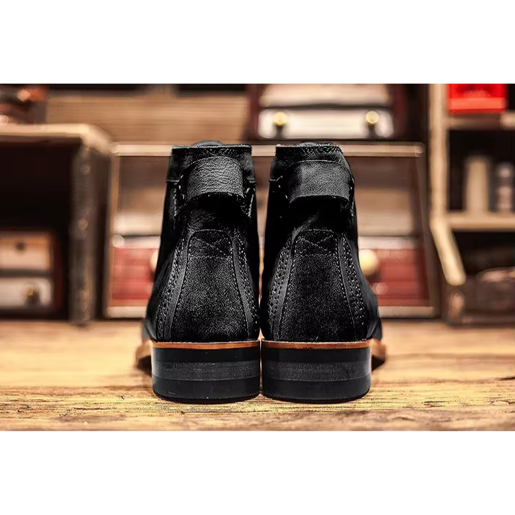 Julian - Men's Brown Leather Ankle Boots