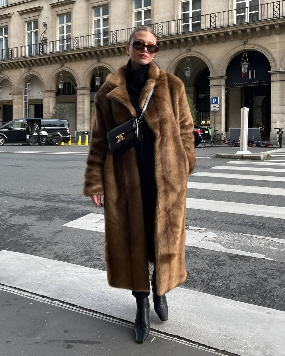 Juliet - Women's Long Faux Fur Coat