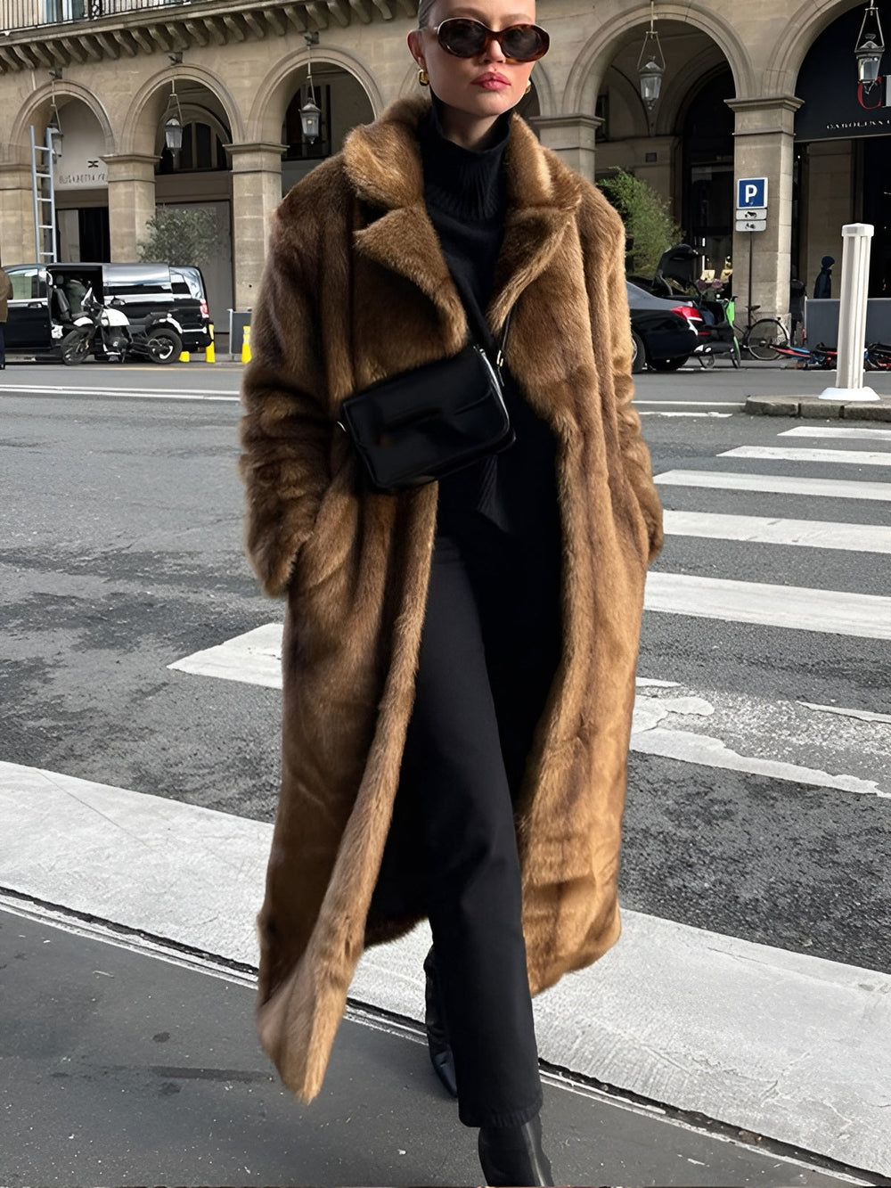 Juliet - Women's Long Faux Fur Coat