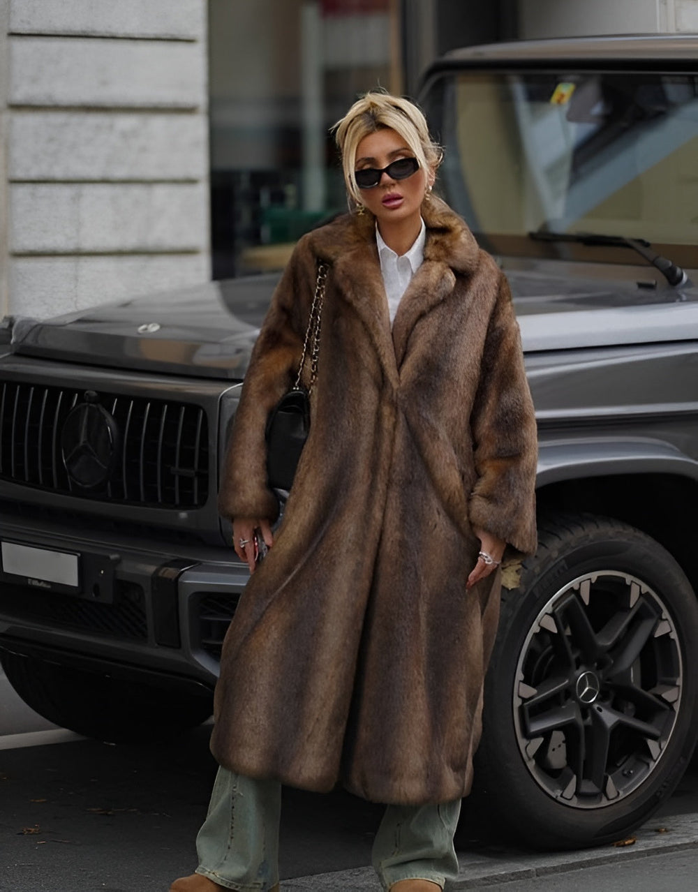 Juliet - Women's Long Faux Fur Coat