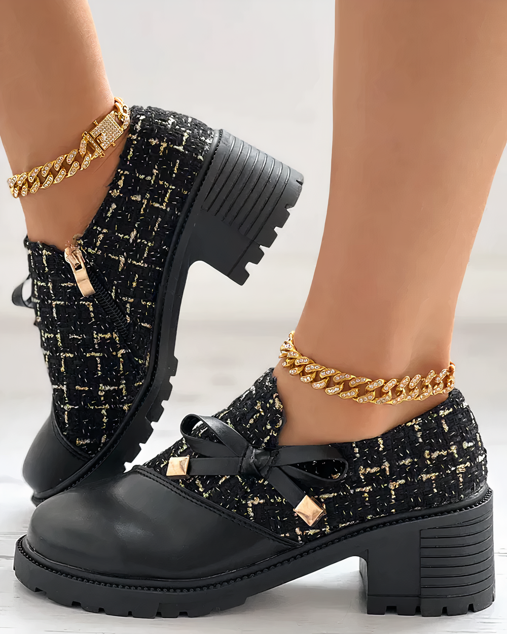 Liliane - Women's Block Heel Ankle Boots