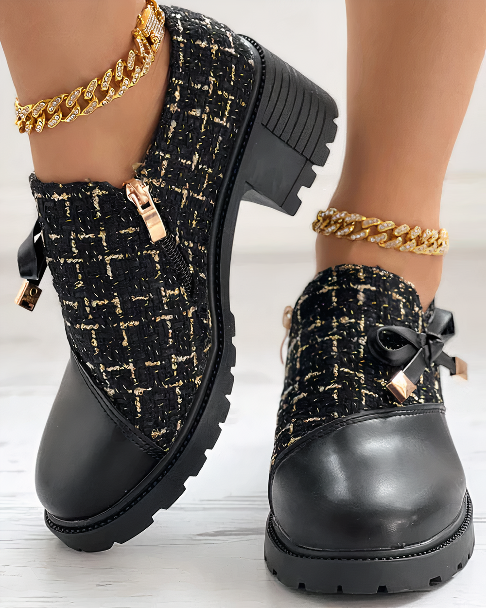 Liliane - Women's Block Heel Ankle Boots