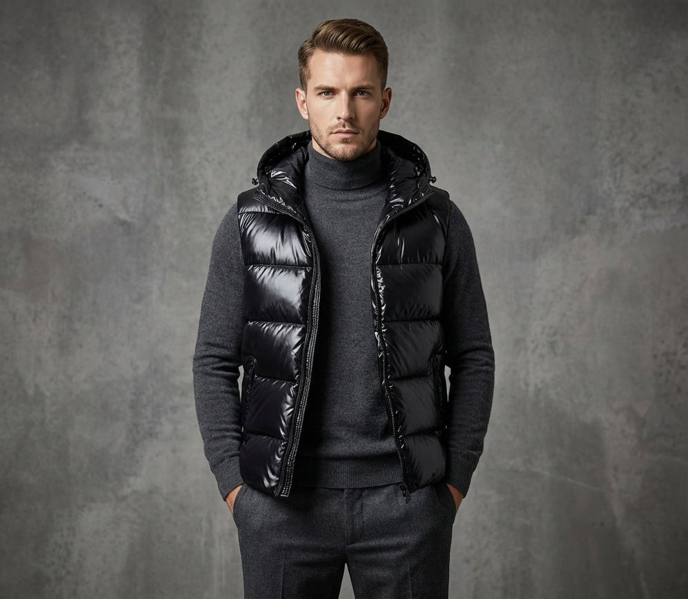 Llewellyn - Men's Hooded Puffer Vest
