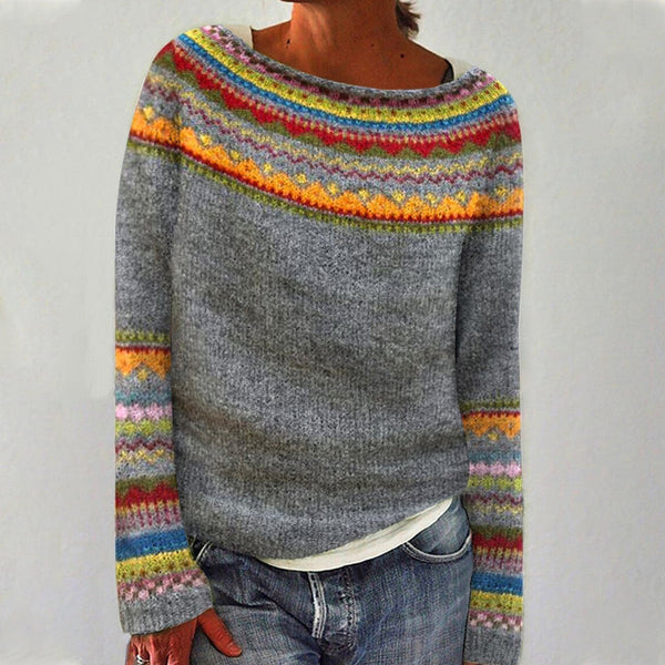 Maisie - Women's Fair Isle Crew Neck Sweater