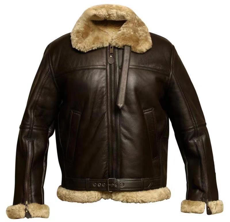 Mathias - Men's Shearling Aviator Jacket
